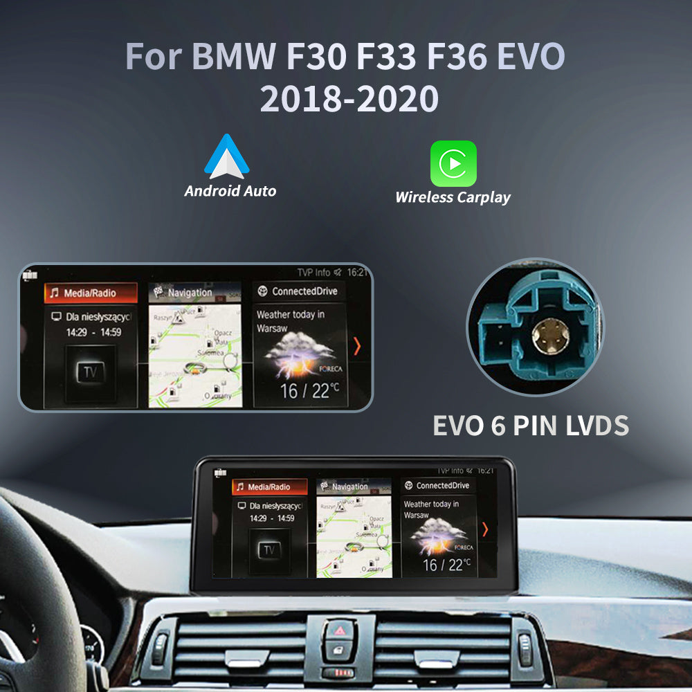 Linux Screen for BMW F30 F33 F34 F36 2018–2020 EVO – 8.8″ / 10.25″