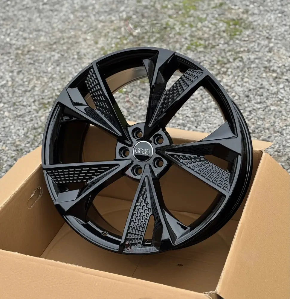 Llantas Deportivas Estilo Audi de Cinco Radios Turbina – Gris Grafito