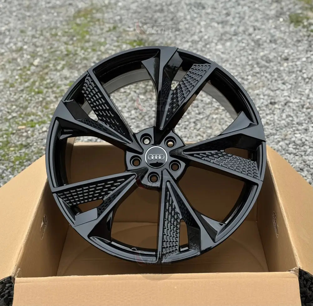 Llantas Deportivas Estilo Audi de Cinco Radios Turbina – Gris Grafito