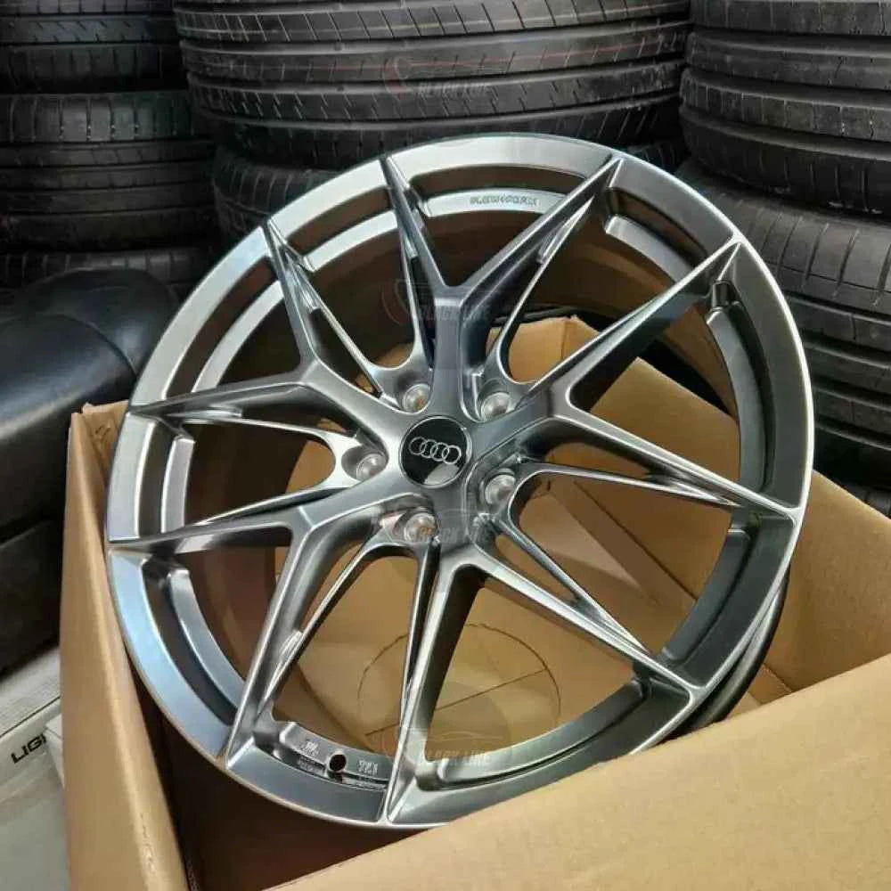 Llantas Deportivas Estilo Audi de Diez Radios Finos – Gris Grafito