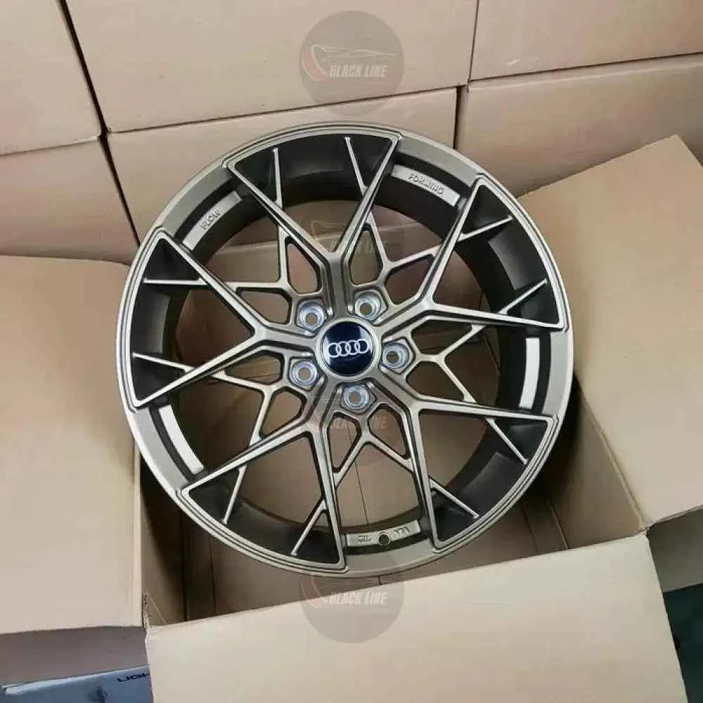 Llantas Deportivas Estilo Audi Multirradio Geométrico – Gris Grafito