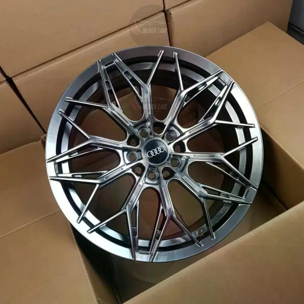 Llantas Deportivas Estilo Audi Multirradio Ramificado – Gris Grafito