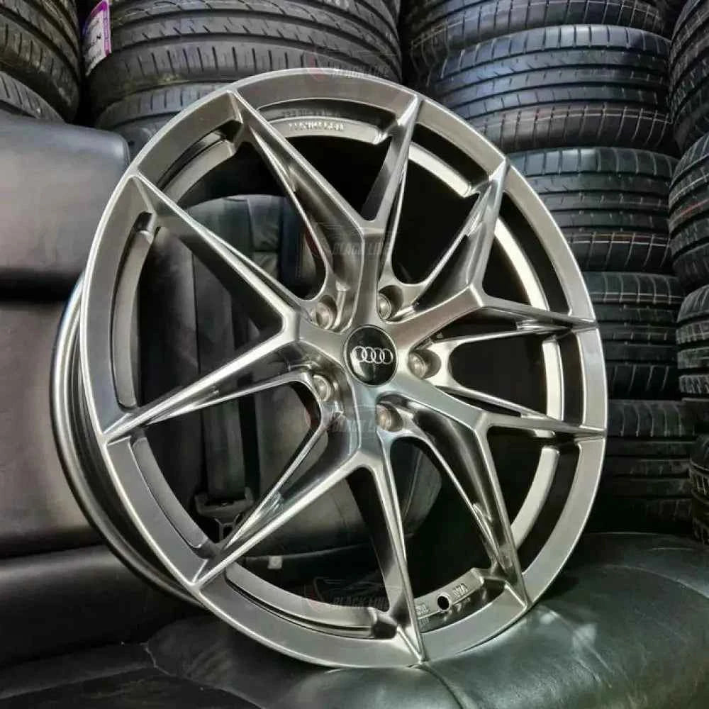 Llantas Deportivas Estilo Audi Multirradio Ramificado – Gris Grafito