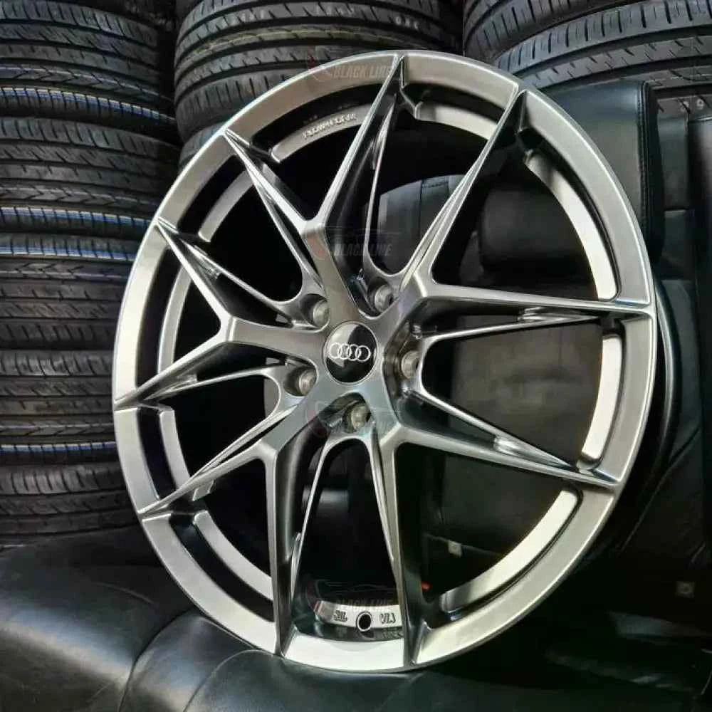 Llantas Deportivas Estilo Audi Multirradio Ramificado – Gris Grafito