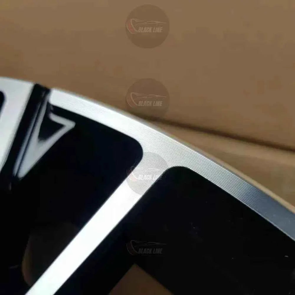 Llantas Deportivas Estilo BMW Multirradio Angular – Negro y Plata