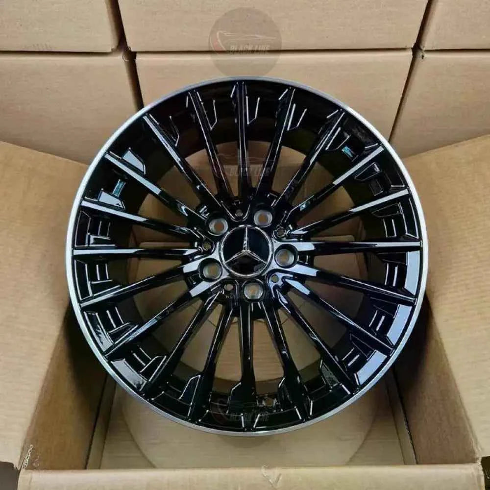 Llantas Deportivas Estilo Mercedes Multirradio Fino – Negro y Plata