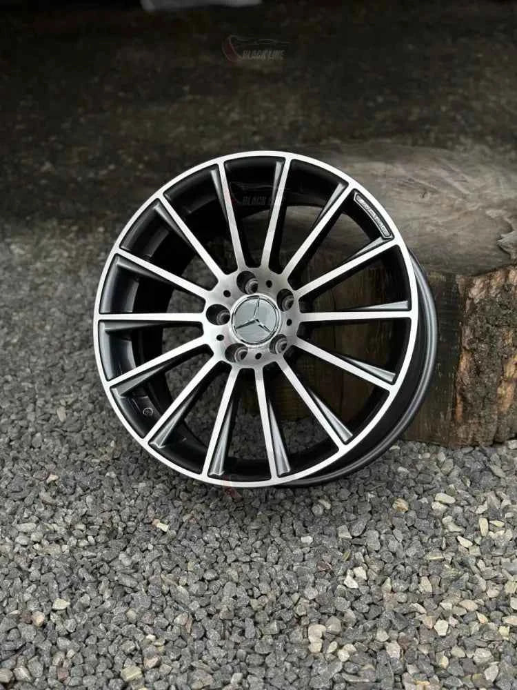 Llantas Deportivas Estilo Mercedes Multirradio Fino – Negro y Plata