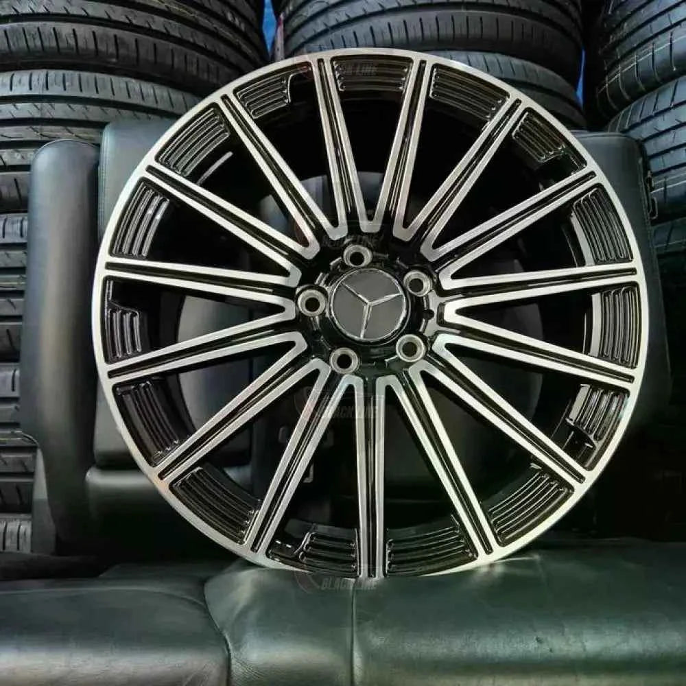Llantas Deportivas Estilo Mercedes Multirradio Radial – Negro y Plata