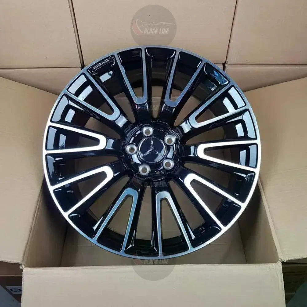 Llantas Deportivas Estilo Mercedes Multirradio Radial – Negro y Plata