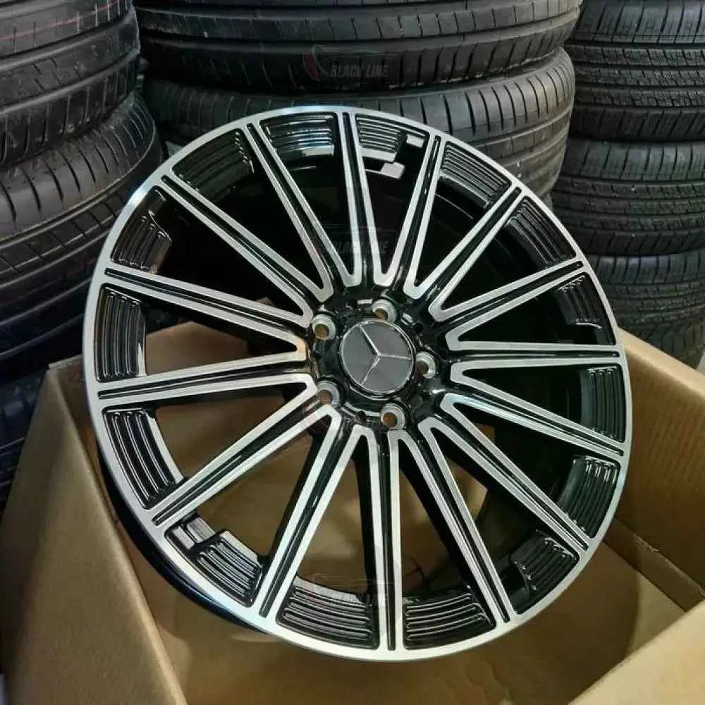 Llantas Deportivas Estilo Mercedes Multirradio Radial – Negro y Plata