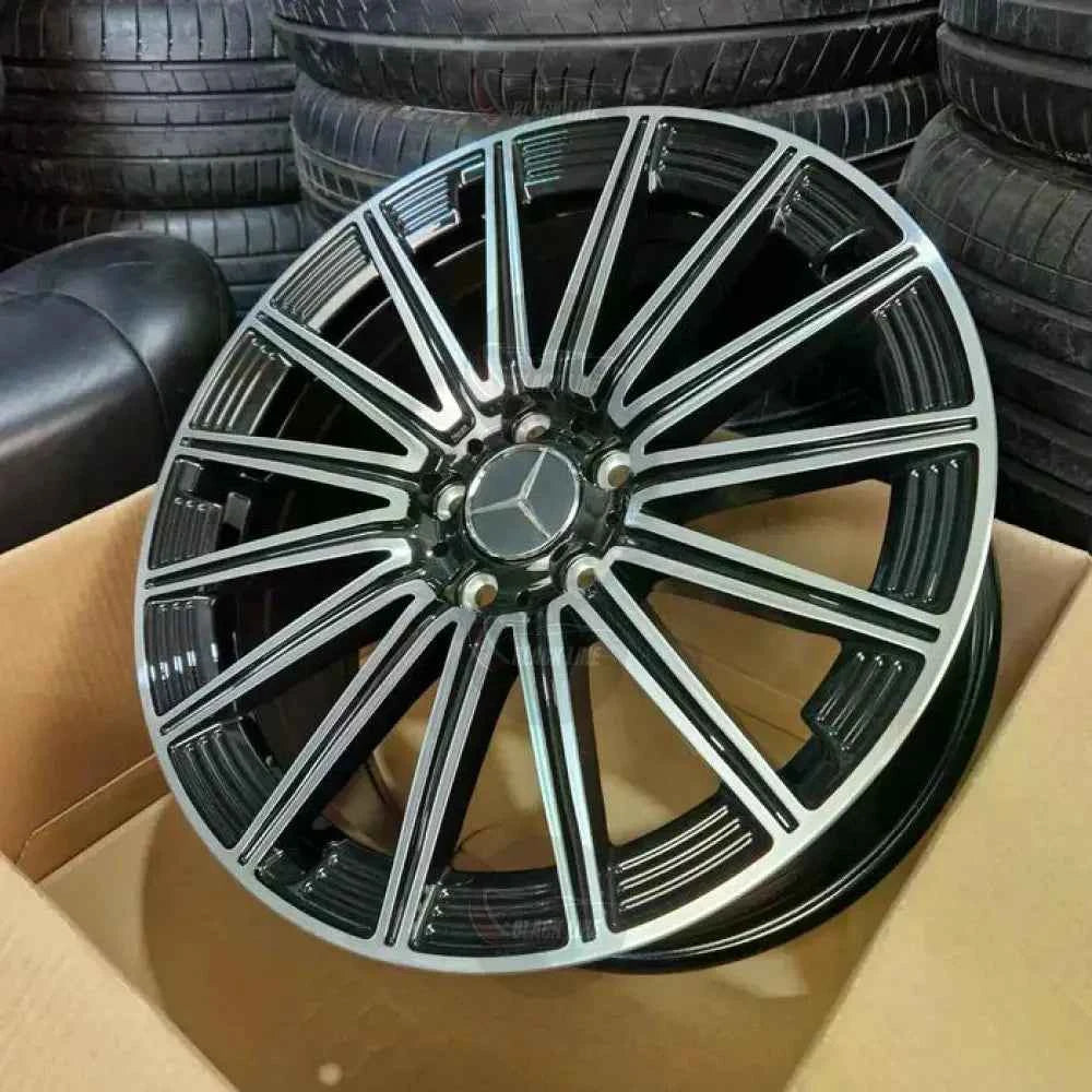 Llantas Deportivas Estilo Mercedes Multirradio Radial – Negro y Plata