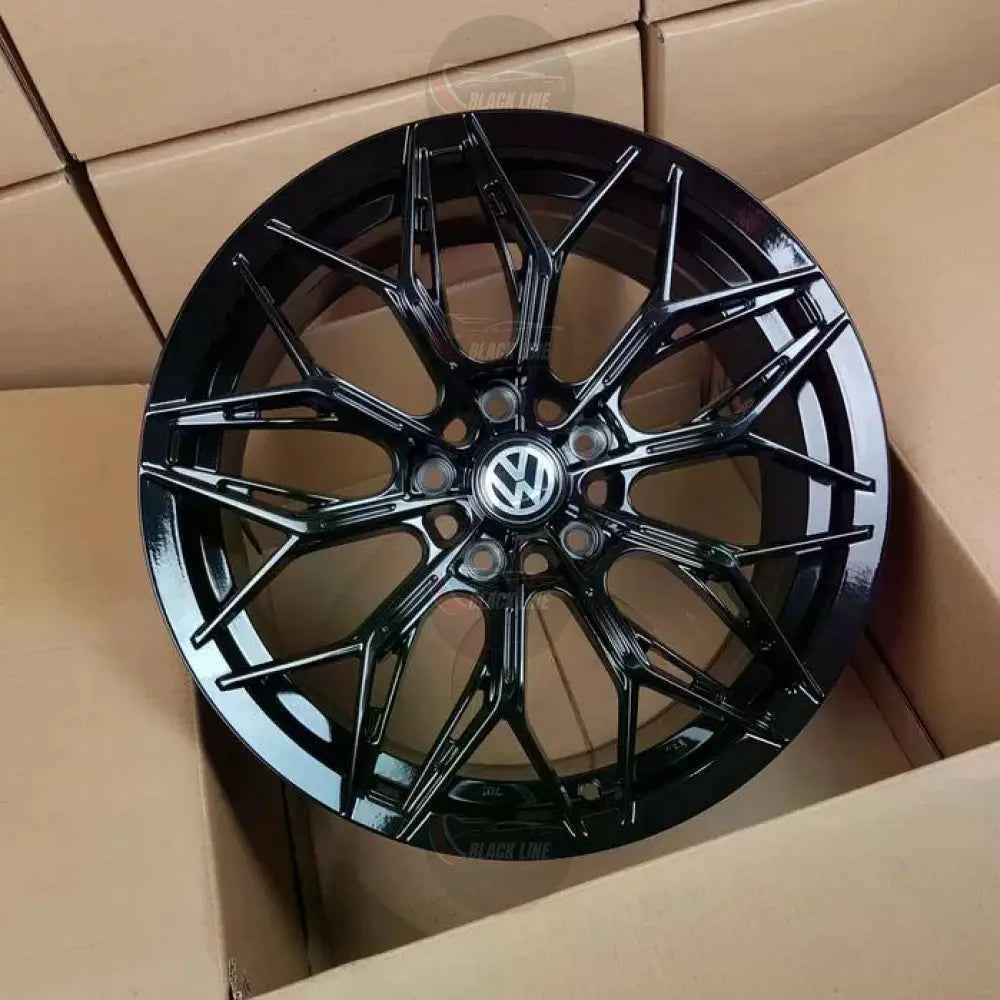Llantas Deportivas Estilo Volkswagen Multirradio Ramificado – Negro