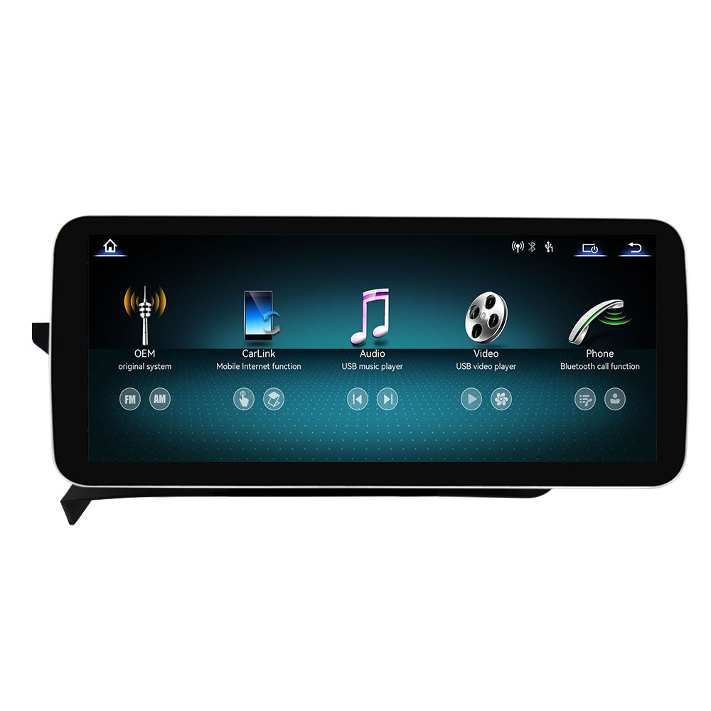 Pantalla Linux para Mercedes-Benz Clase C W204 NTG 4.5 2011–2014 – 10,25 pulgadas / 12,8 pulgadas