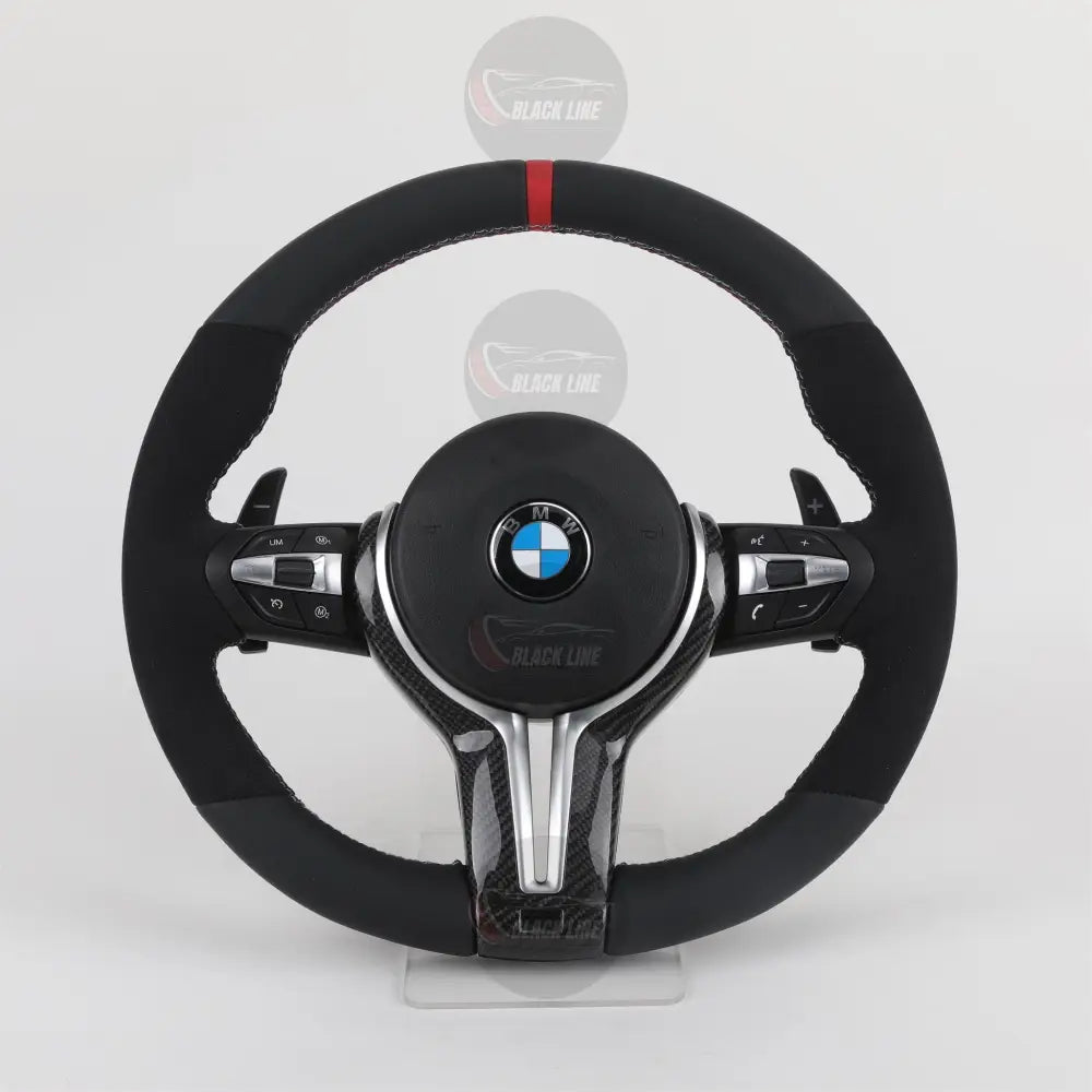 Volante BMW M Performance en Cuero Negro y Fibra de Carbono con Levas M1/M2 y Multifunción