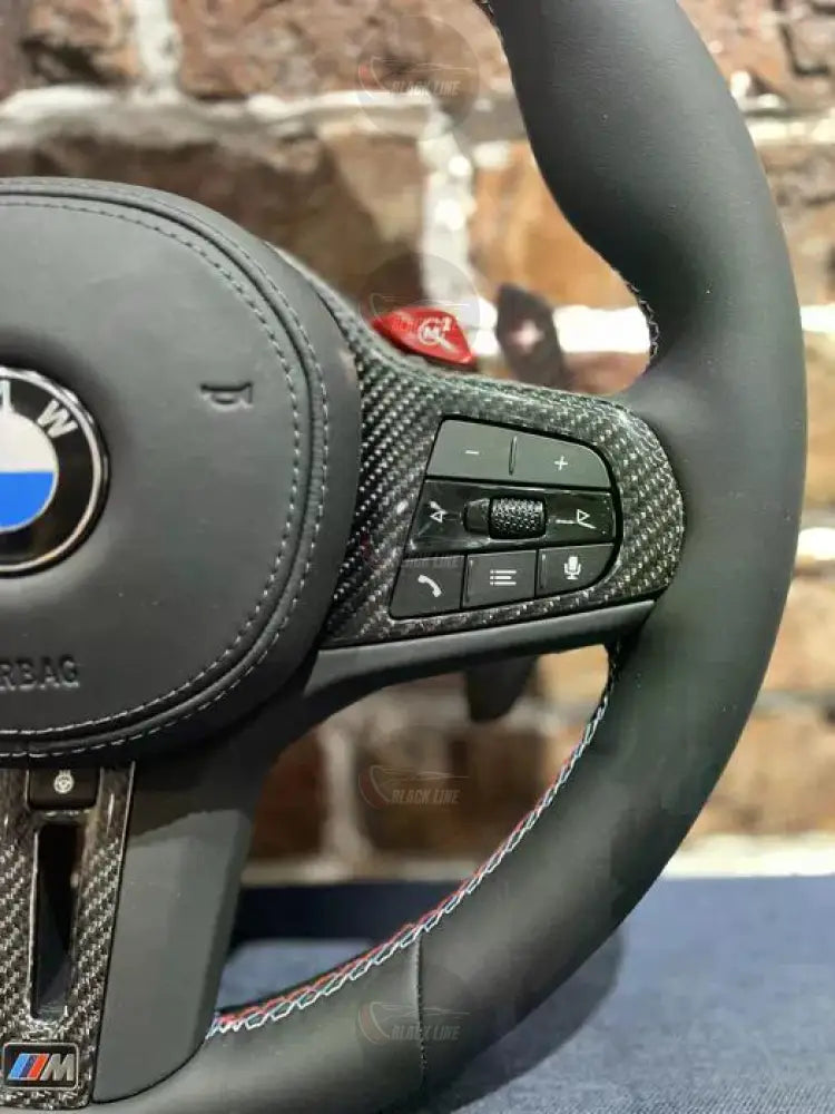 Volante BMW M Performance en Fibra de Carbono y Alcantara con Levas Rojas M1/M2 y Multifunción