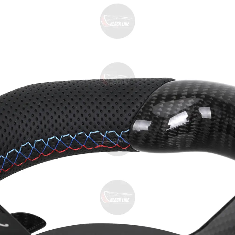 Volante BMW M Performance en Fibra de Carbono y Alcantara con Race Display Levas y Botones M1/M2